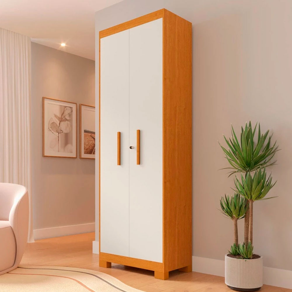 Multiuso 2 Portas Abrir Acp Iris com Chave Cinamomo/Off White
