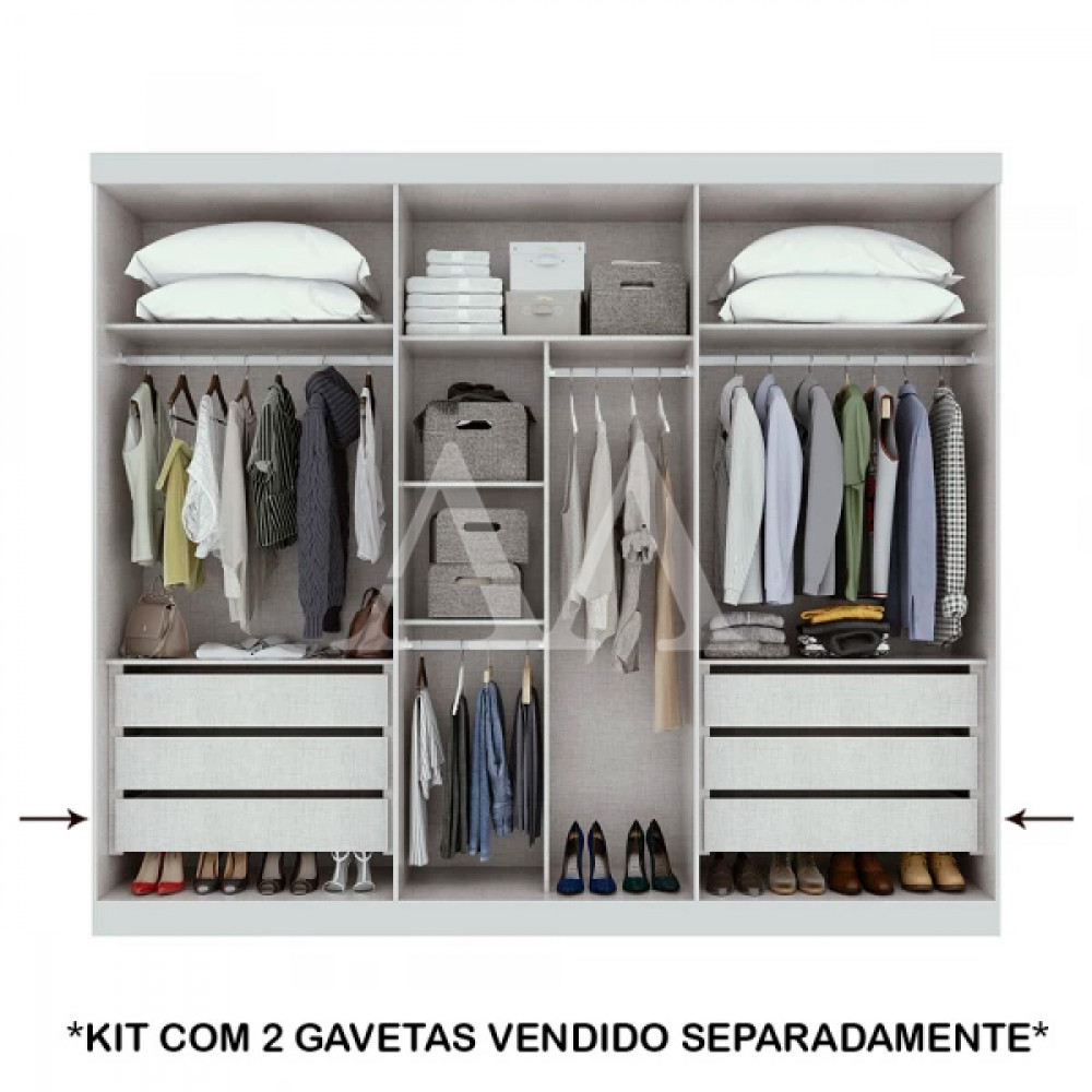 Kit Lopas 02 Gavetas Castellaro Sisal