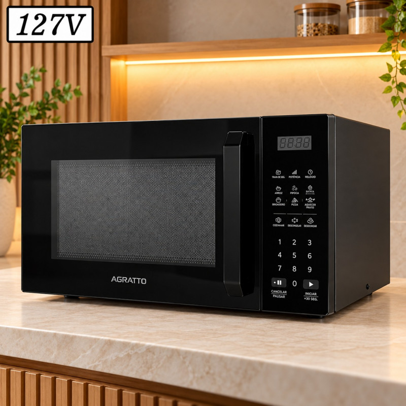 Forno Microondas Agratto Amic01n 32L 127V Preto