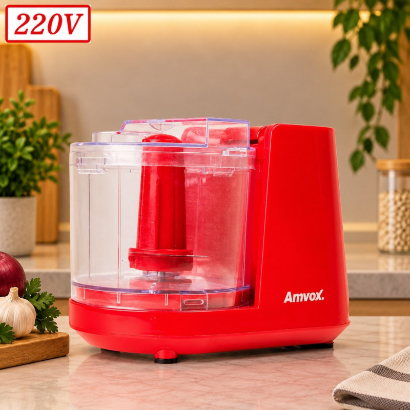Miniprocessador Amvox Apr 1001 100W 220V Vermelho