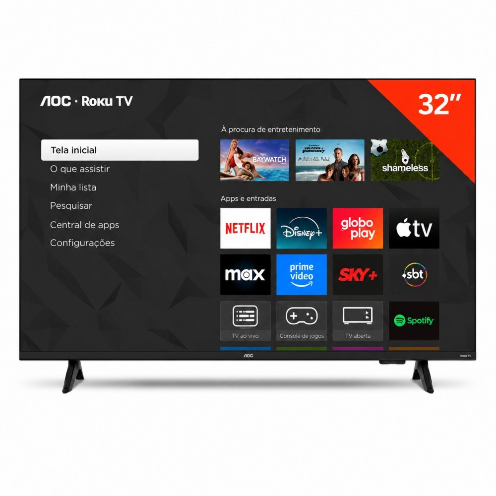 Smart Tv Aoc 32s5155/78g Dled 32" Roku 3 Hdmi 1 Usb Wifi Integrado