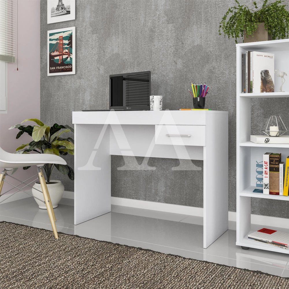Escrivaninha Artely Cooler 1 Gaveta Branco
