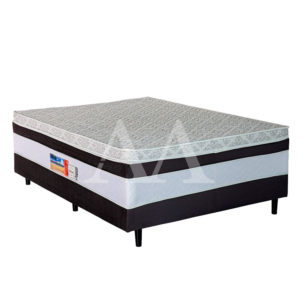 Cama Box D28 Bellabahia Atalaia com Pillow Euro