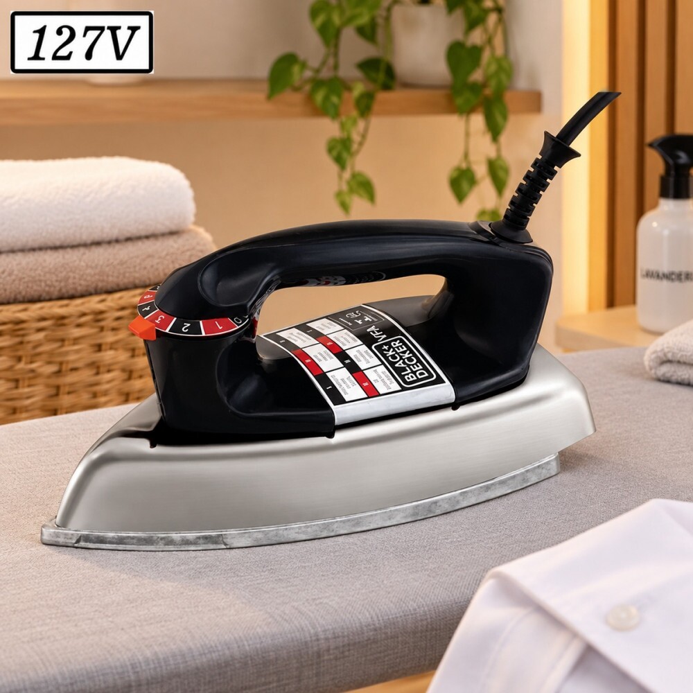 Ferro de Passar Black Decker Vfa Sec 1110 127V Preto