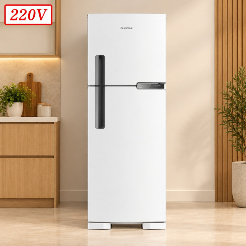 Refrigerador Brastemp Domest Brm44 Frost Free Duplex 375L 220V Branco