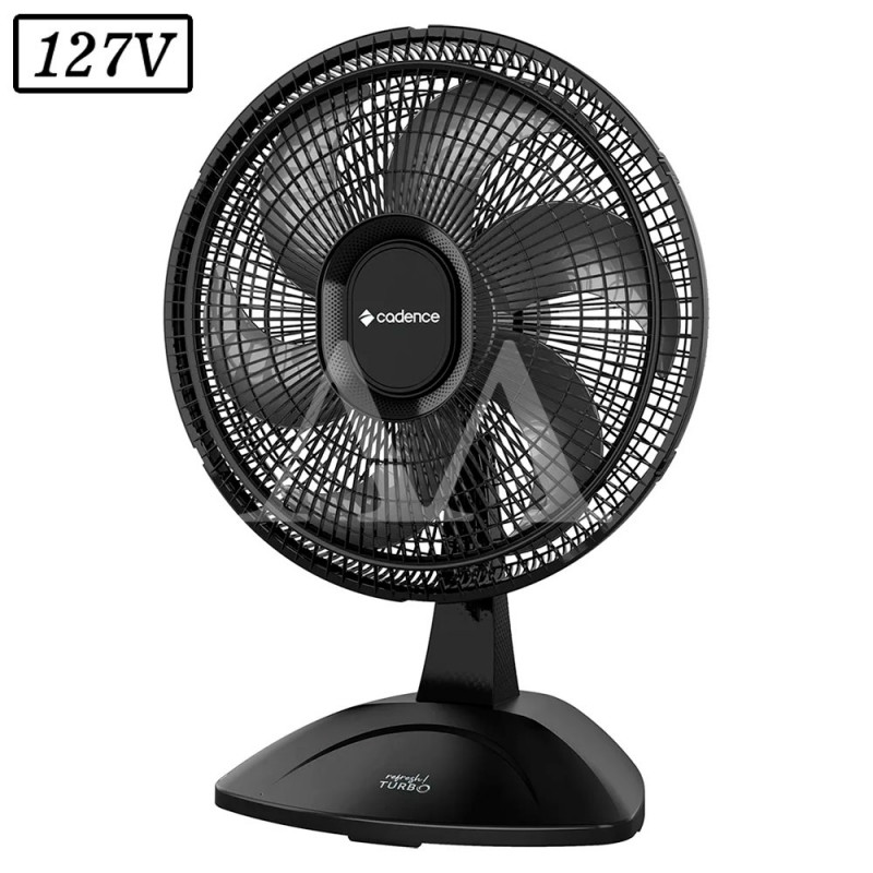 Ventilador Cadence Turbo Refresh 45CM 6 Pas 3 Vel 127V Preto