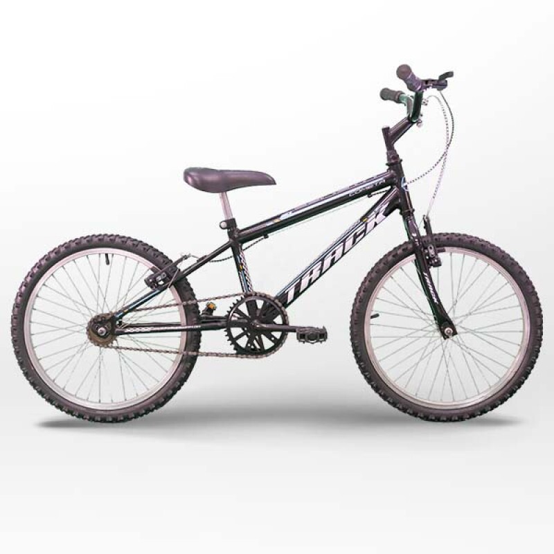 Bicicleta Tk3 Track Cometa Aro 20 sem Marcha Preto/Branco