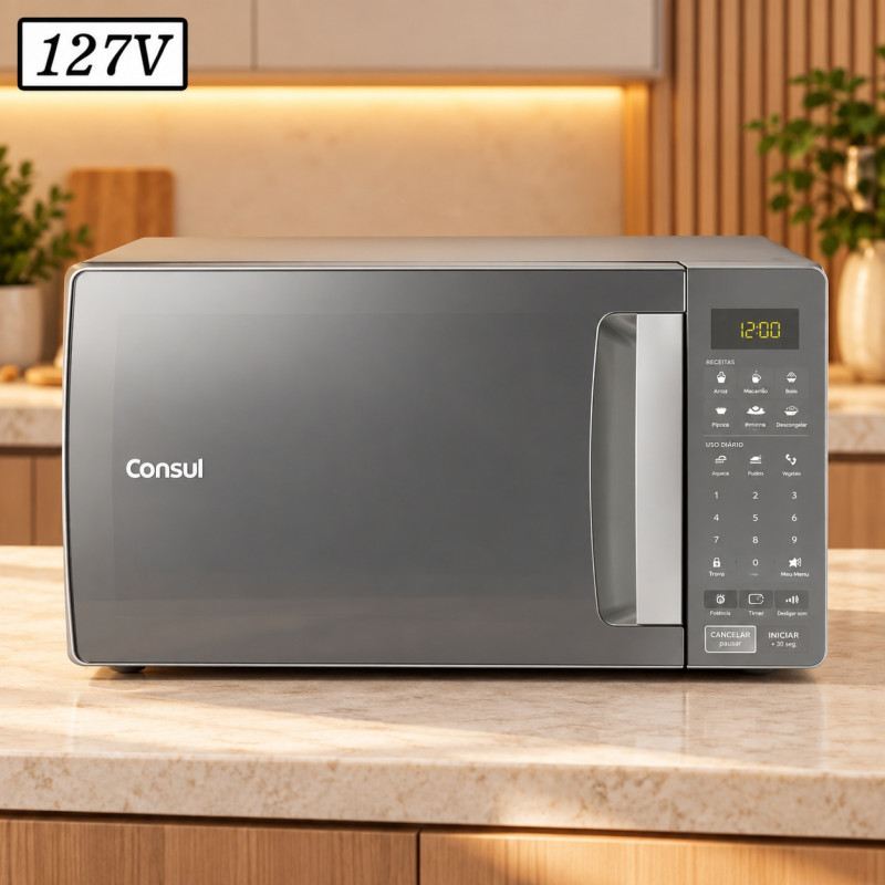 Forno Microondas Consul Cms46ar 32L 127V Cinza