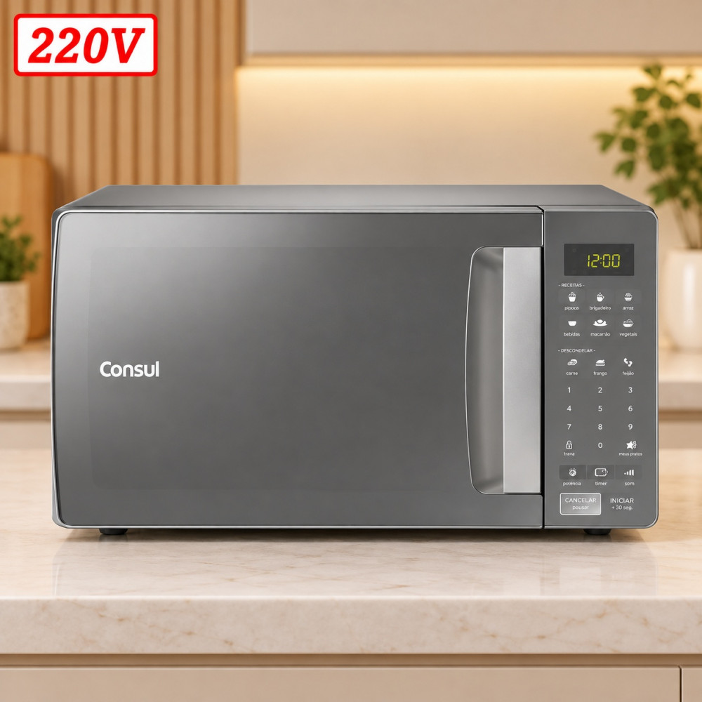 Forno Microondas Consul Cms46ar 32L 220V Cinza
