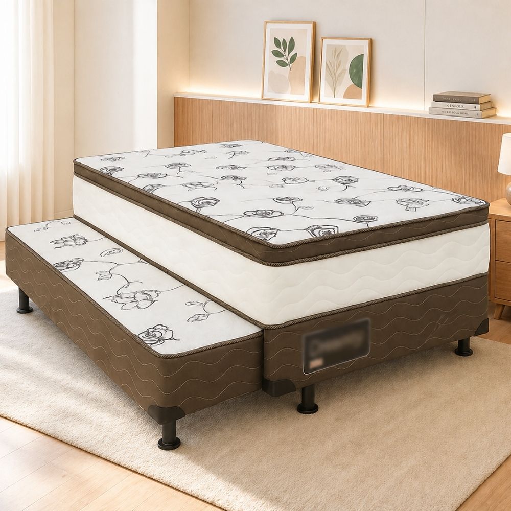 Cama Box Hopemag New Chicago com Auxiliar