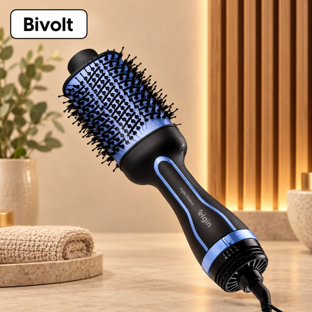 Escova Secadora Elgin Agile Glossy 3 Em 1 1300W Bivolt