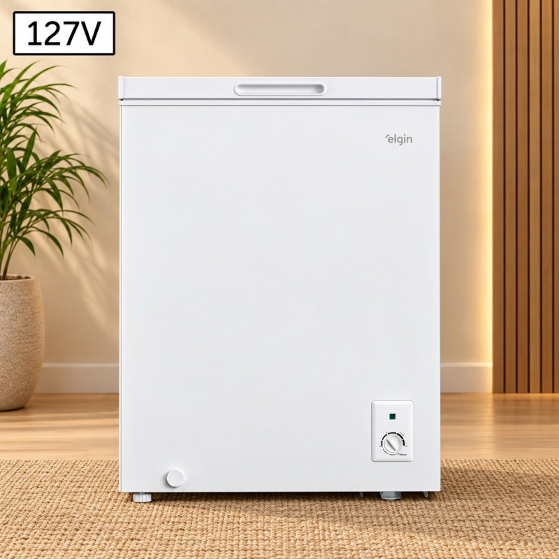Freezer Elgin Horizontal 142L 127V Branco