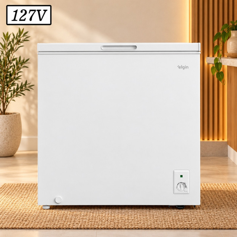 Freezer Elgin Horizontal 199L 127V Branco