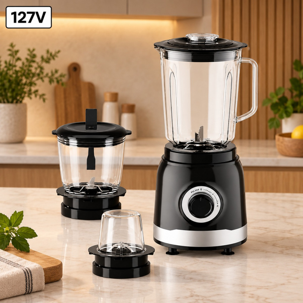 Liquidificador Gaabor Creamy Jm-16m02as 127V Preto/Inox