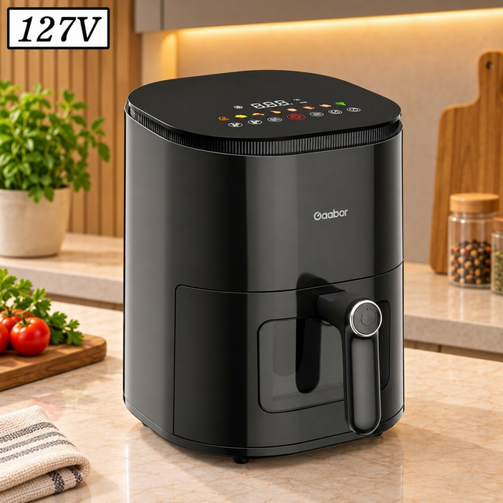Fritadeira 4,2L Gaabor Air Fryer Duo Touchscreen Af-45t02as 127V Preto