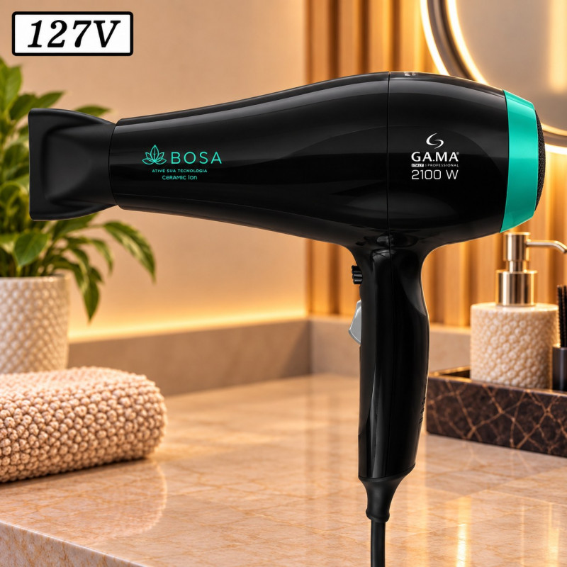 Secador de Cabelo Gama Babosa Ceramic Ion 2100W 127V