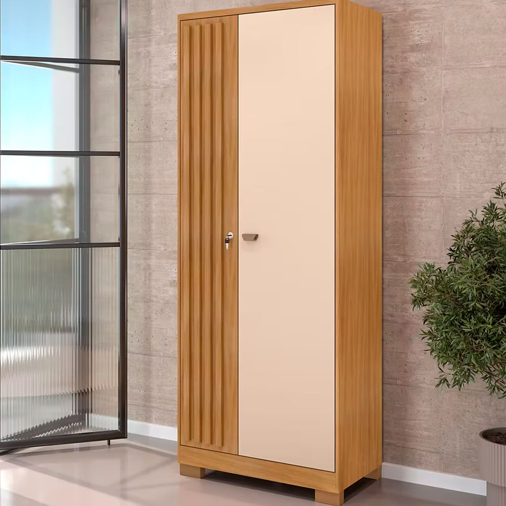 Multiuso 2 Portas Abrir Incorplac 705 com Chave Carvalho Americano/Off White