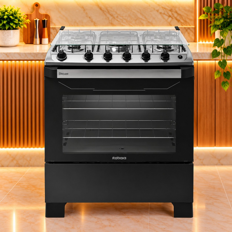 Fogao 5B Itatiaia New Dream Automatico Preto