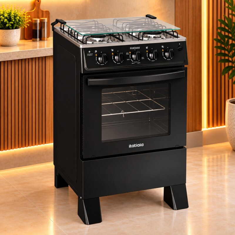 Fogao 4B Itatiaia Star New Automatico Preto