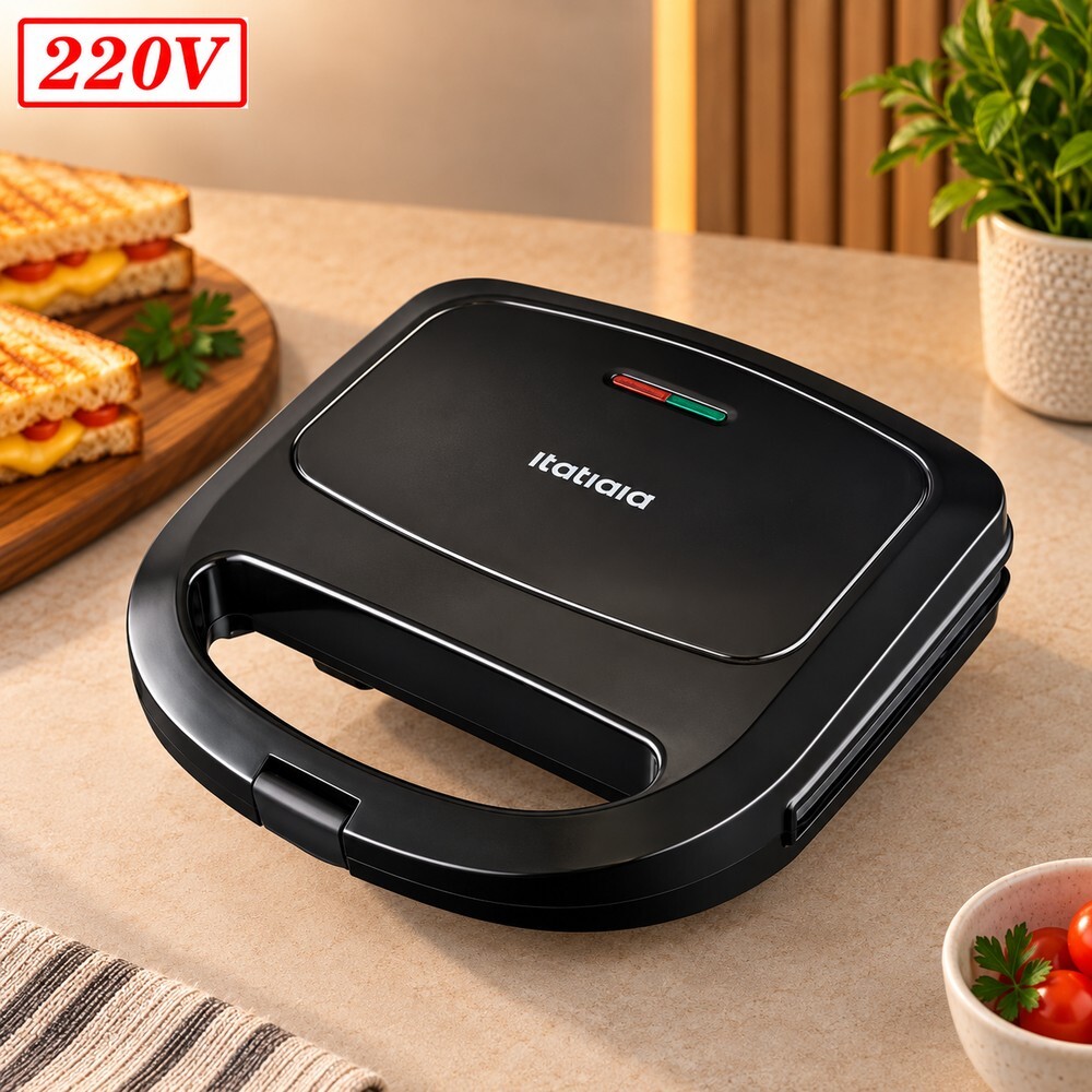 Sanduicheira Grill Itatiaia Essencial 750W 220V Preta