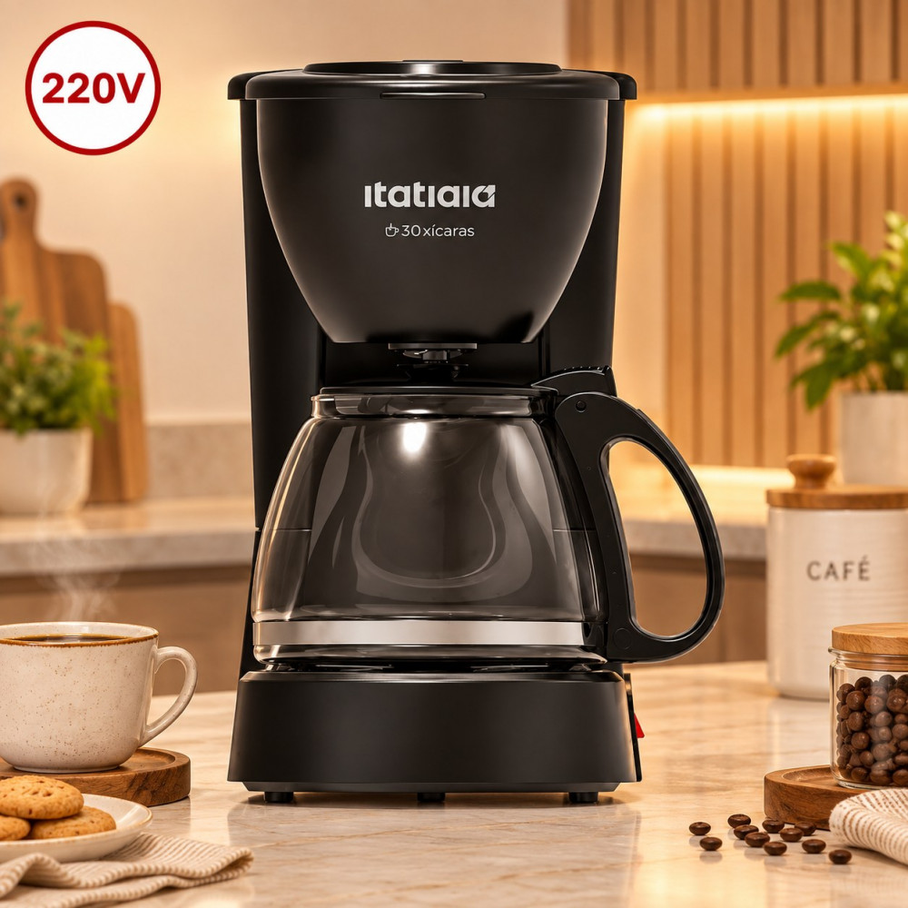 Cafeteira Itatiaia 30 Xicaras 550W 220V Preta