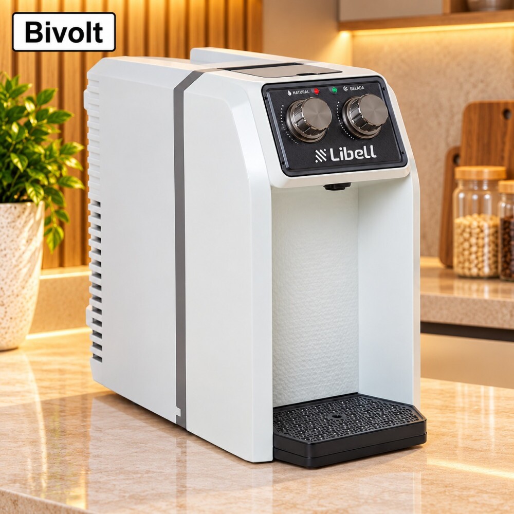 Purificador Libell Agua Eletronico Bivolt Branco/Cinza