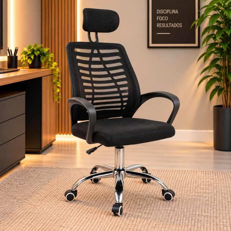 Cadeira Office Maxprint Sion Preto