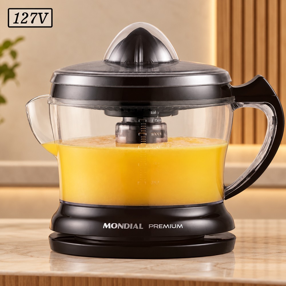 Espremedor de Frutas Mondial Premium E-02 127V Preto