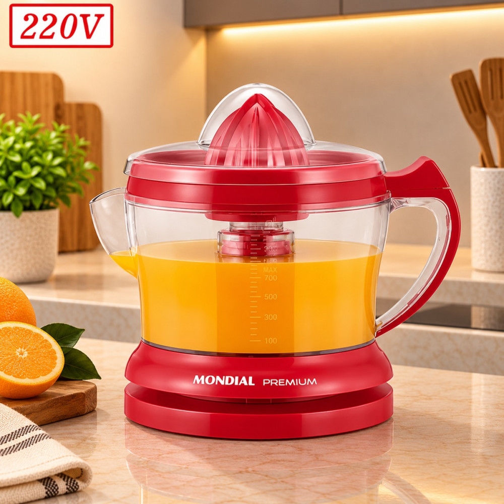 Espremedor de Frutas Mondial Premium E-23 220V Vermelho