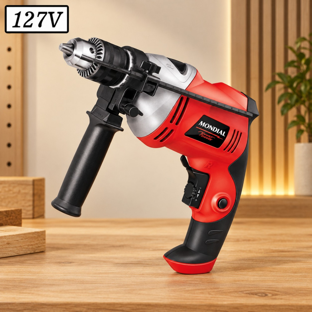 Furadeira de Impacto Mondial Power Tools Ffi-05 750W 127V