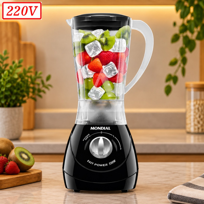 Liquidificador Mondial 2 Vel 220V Preto