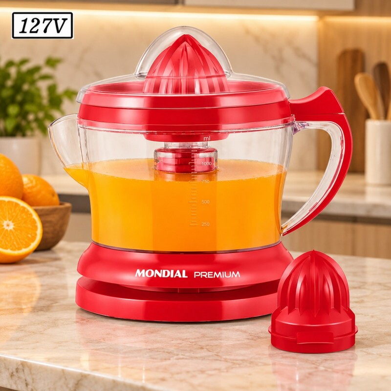 Espremedor de Frutas Mondial Premium E-23 127V Vermelho