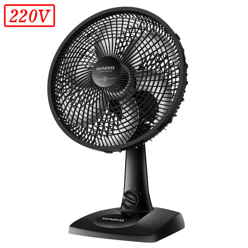 Ventilador Mondial Vsp30b Super Power 30CM 6 Pas 3 Vel 220V Preto