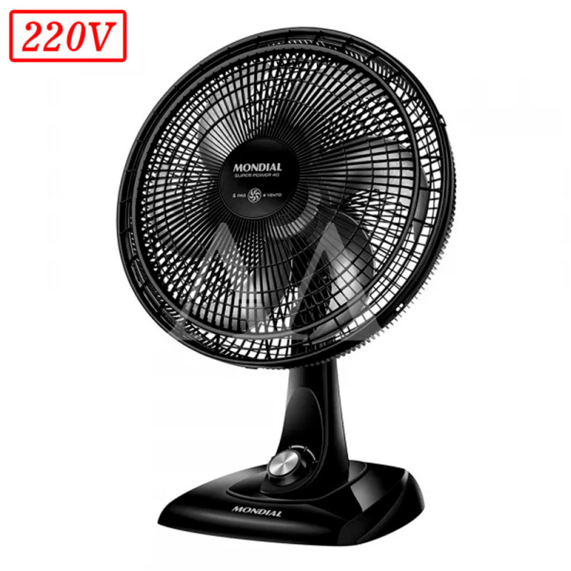 Ventilador Mondial Vsp40b Super Power 40CM 6 Pas 3 Vel 220V Preto
