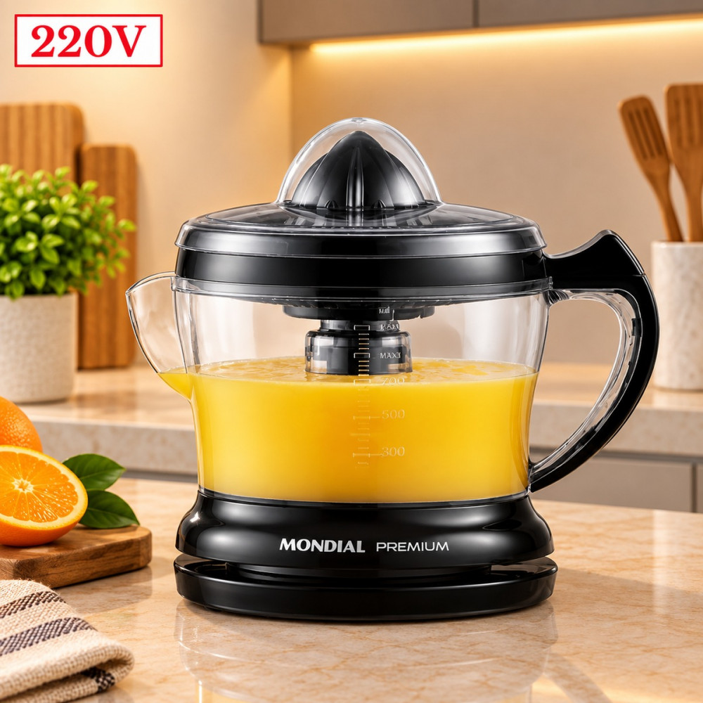 Espremedor de Frutas Mondial Premium E-02 220V Preto