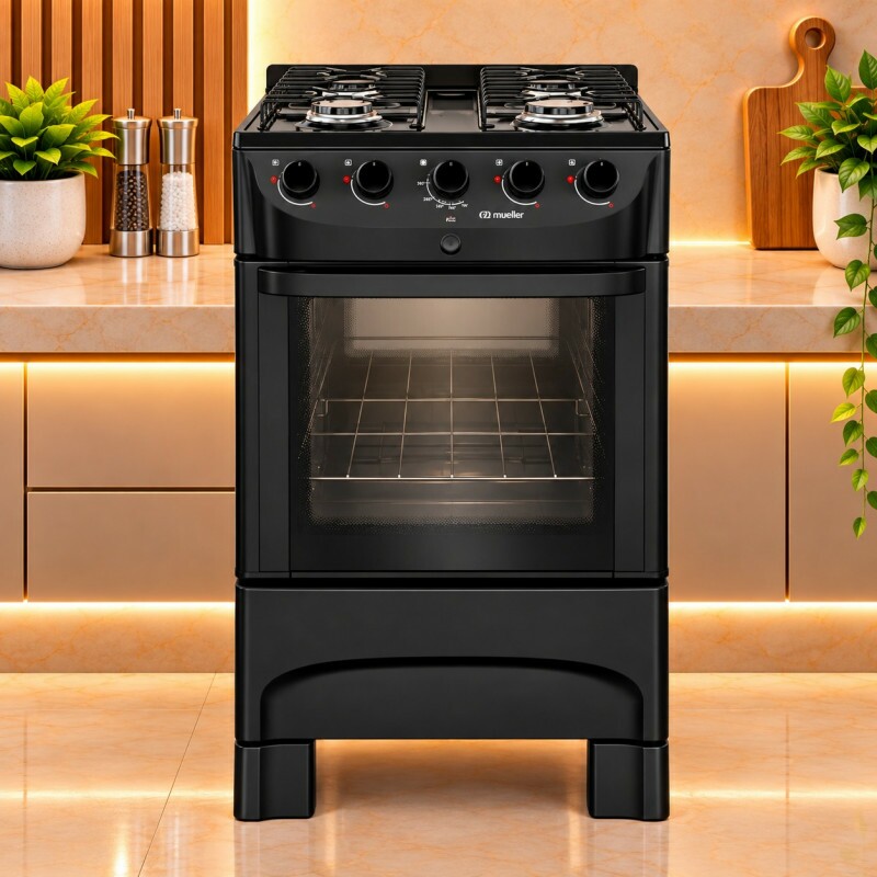 Fogao 4B Mueller Mfi4bc Preto Fosco