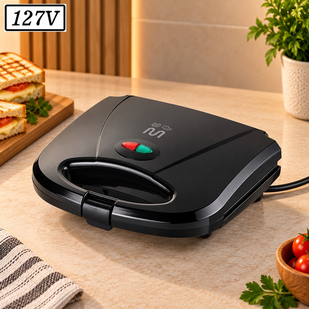 Sanduicheira Grill Multilaser 750W 127V Preta