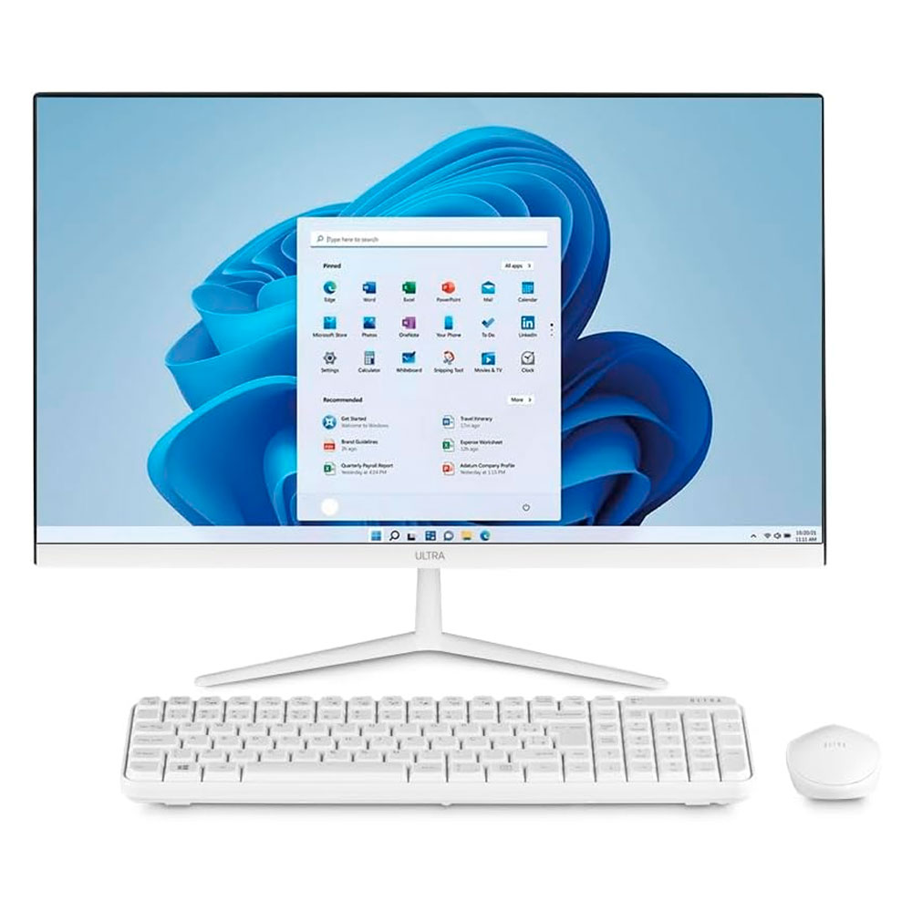 Computador Multilaser All In One 23,8 Pol 8GB Ram 256GB Win 11 Branco