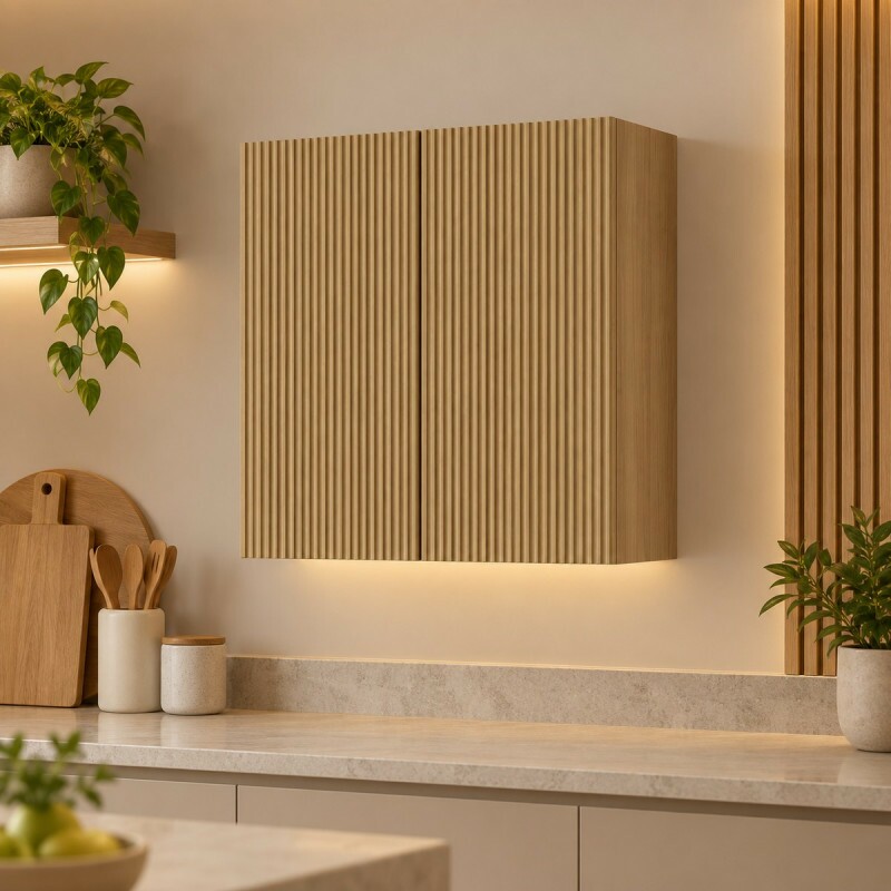 Armário Nesher 2 Portas Abrir Rainha 80CM Nature 500694
