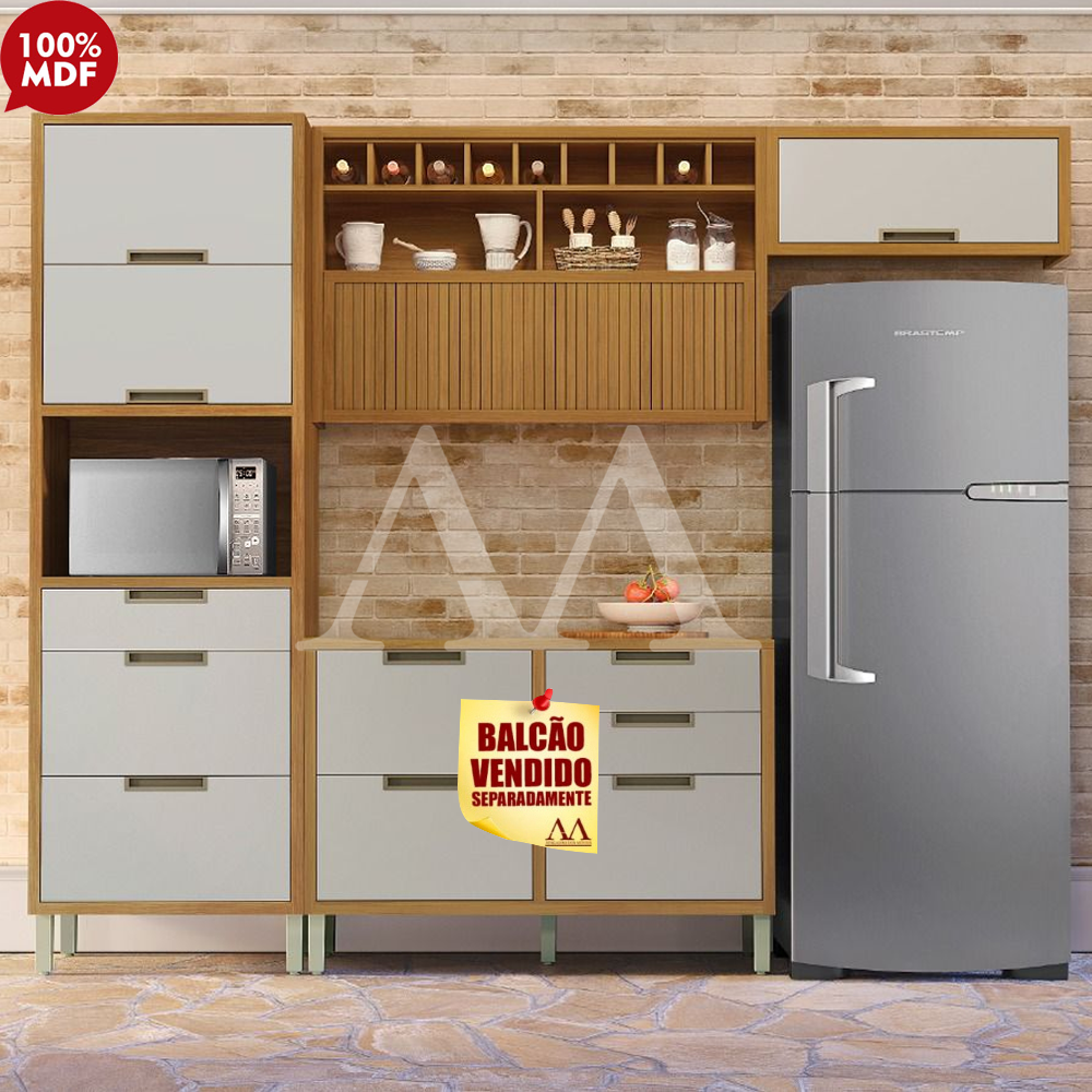 Cozinha Nesher Imperatriz Compacta Freijo/Off White 500784