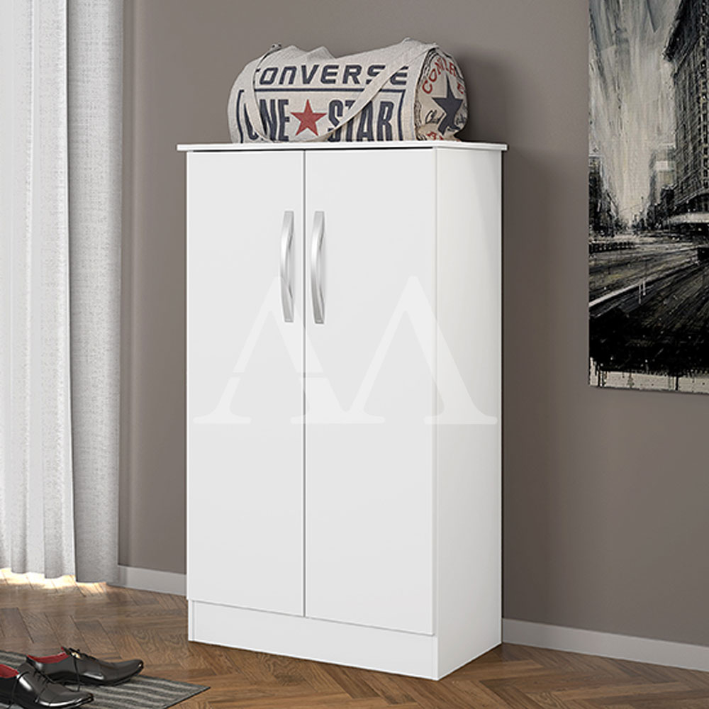 Multiuso Sapateira 2 Portas Abrir Notavel Alaska Branco New