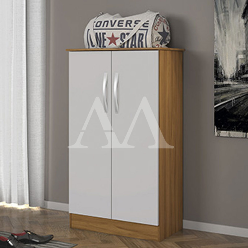 Multiuso Sapateira 2 Portas Abrir Notavel Alaska Freijo Trend/Off White