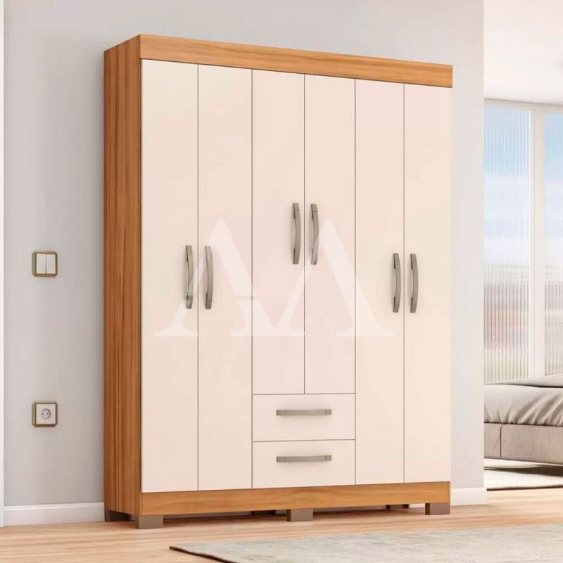 Roupeiro 6 Portas Abrir 2 Gavetas Notavel Nt 6015 Freijo Trend/Off White