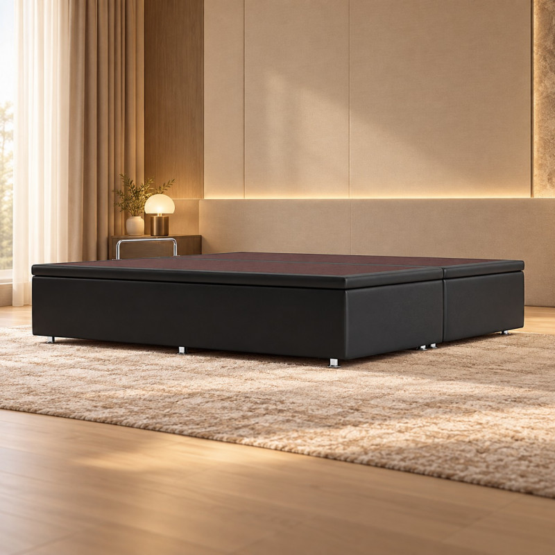 Base Bau Ortobom Sommier Phys Preto