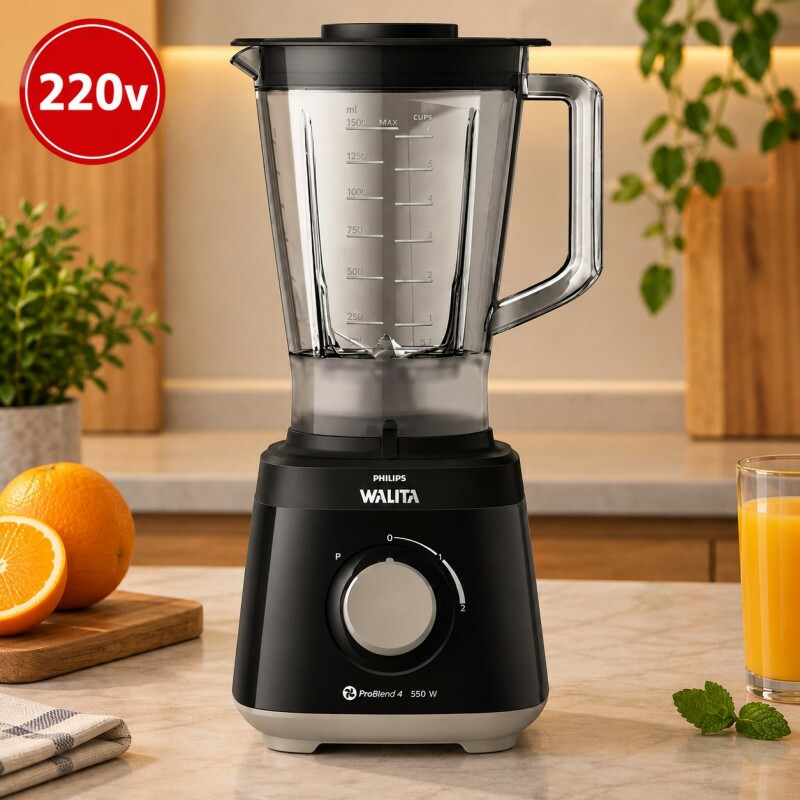 Liquidificador Philips Walita Daily 550W 2 Vel 220V Preto