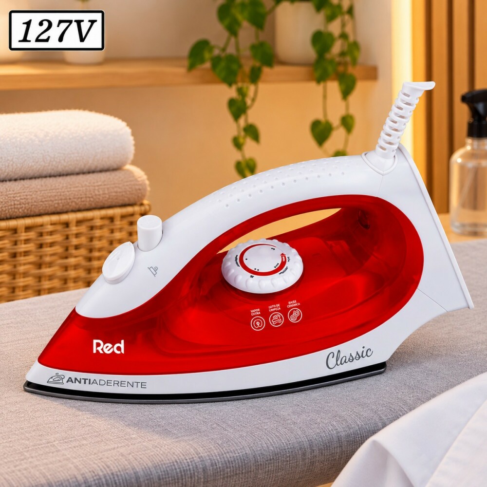 Ferro de Passar Red Mobile 127V Branco/Vermelho