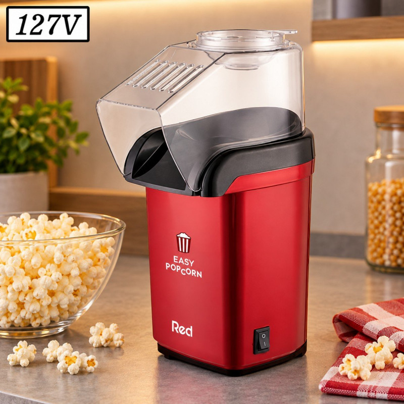 Pipoqueira Red Mobile Easy Popcorn 1200W 127V Vermelha