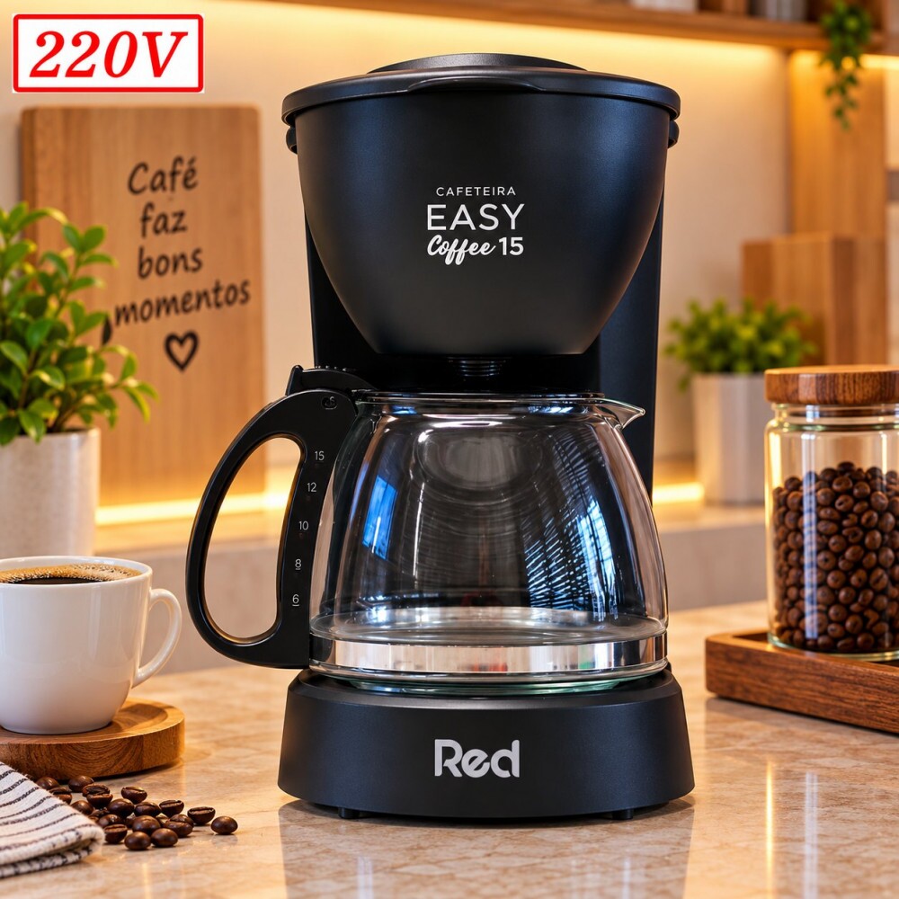 Cafeteira Red Mobile Easy Coffee 15 550W 220V Preta