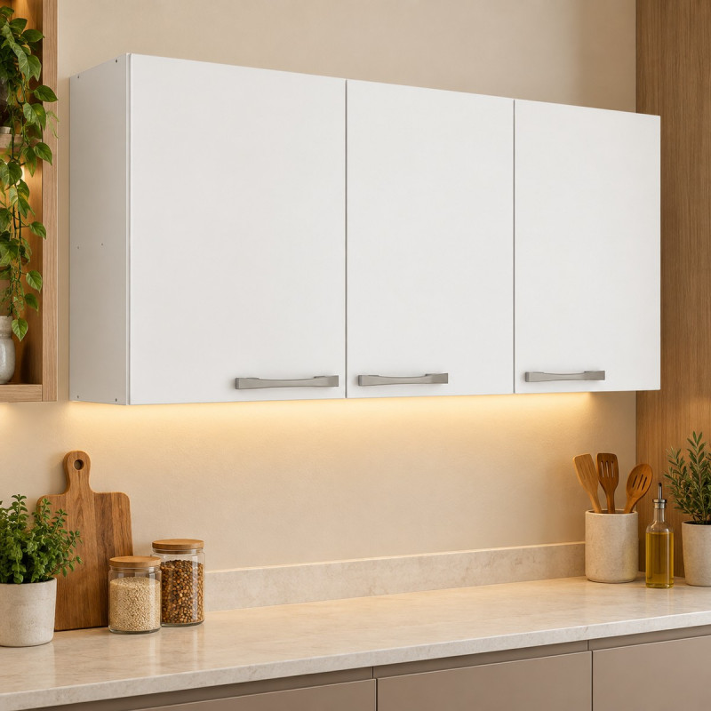 Armário Rodial 3 Portas Abrir Branco