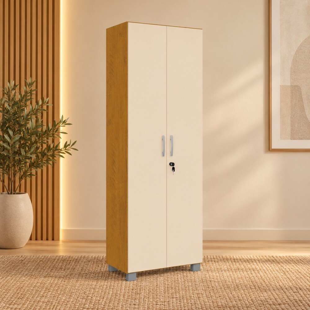 Multiuso 2 Portas Abrir San Marino Vegas com Chave com Pés Noce/Perola